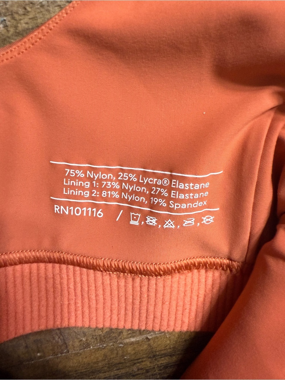 Outdoor Voices Russet orange Sports Bra - Picture 3 of 7